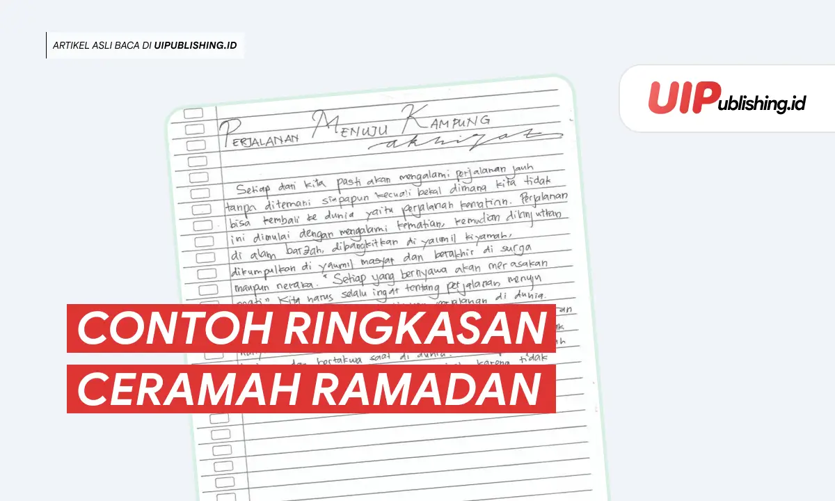 Contoh Ringkasan Ceramah Ramadan uipublishing.id