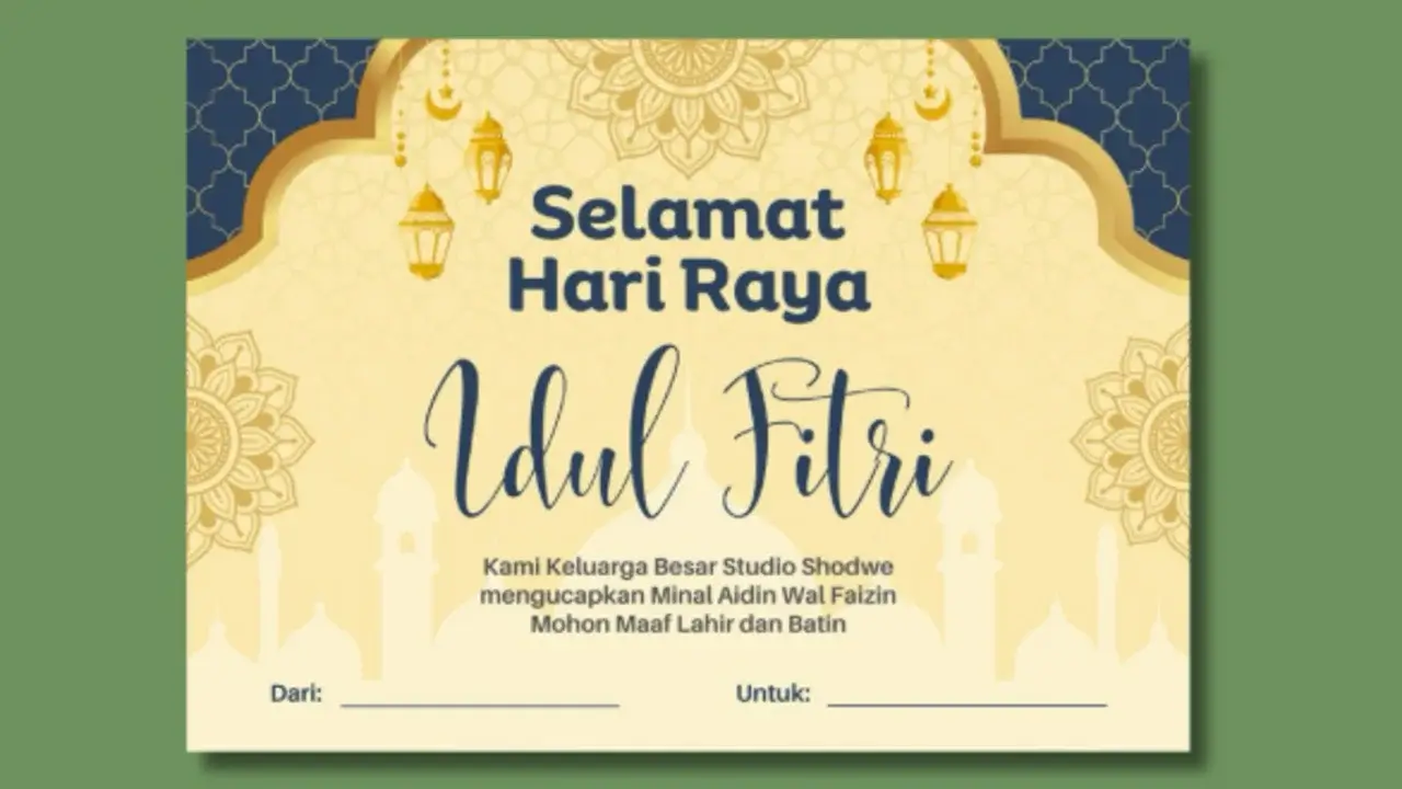 Contoh Ucapan Lebaran Idul Fitri