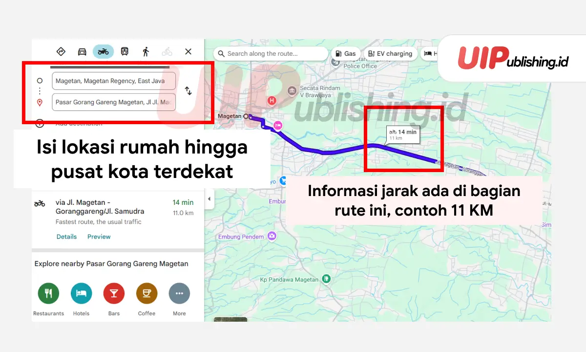 Jarak Dari Pusat Kota di KIP Kuliah
