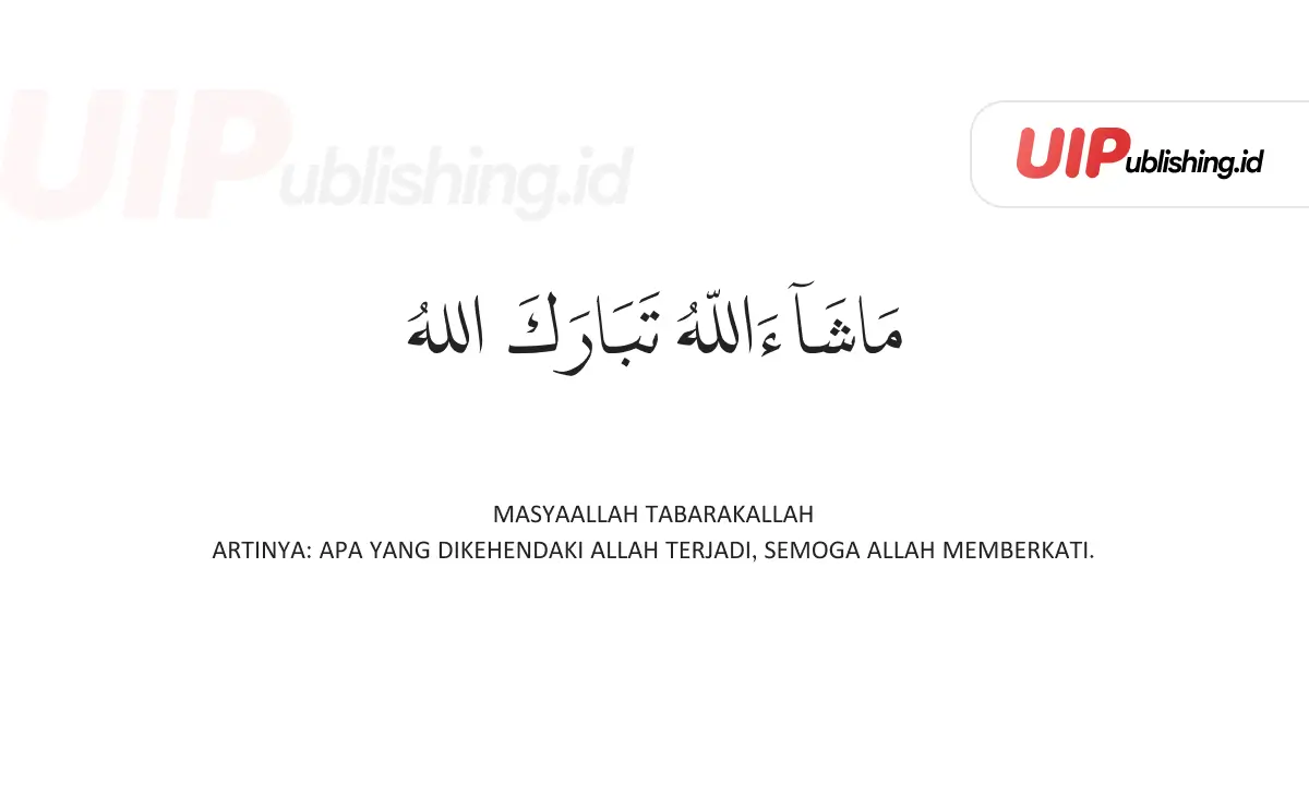 Masyaallah tabarakallah